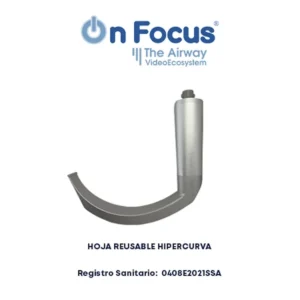 HOJA REUSABLE HIPERCURVA ONFOCUS PARA VIDEOLARINGOSCOPIO